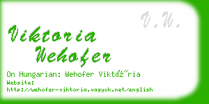 viktoria wehofer business card